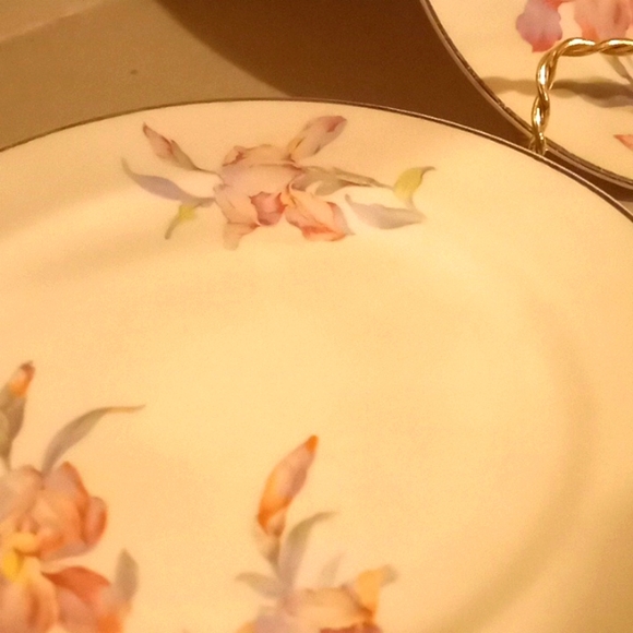 Vintage Universal Cambridge Iris Plate Bundle - 7 - 6" Bread Plates - Picture 4 of 11